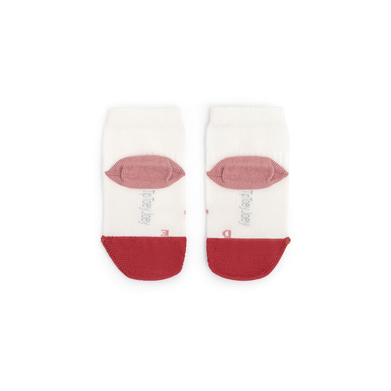 Kit de 3 Meias Barefoot Rosa - Tip Toey Joey