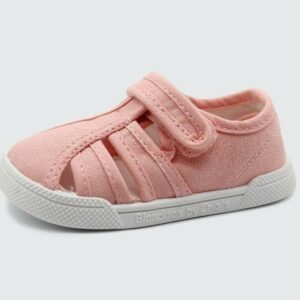 Sandália em Lona Mango Rosa - Blanditos by Crio’s